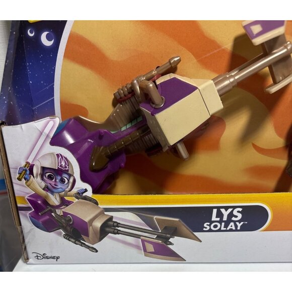 Star Wars Young Jedi Adventures Lys Solay Figure & Speeder New - Picture 4 of 6